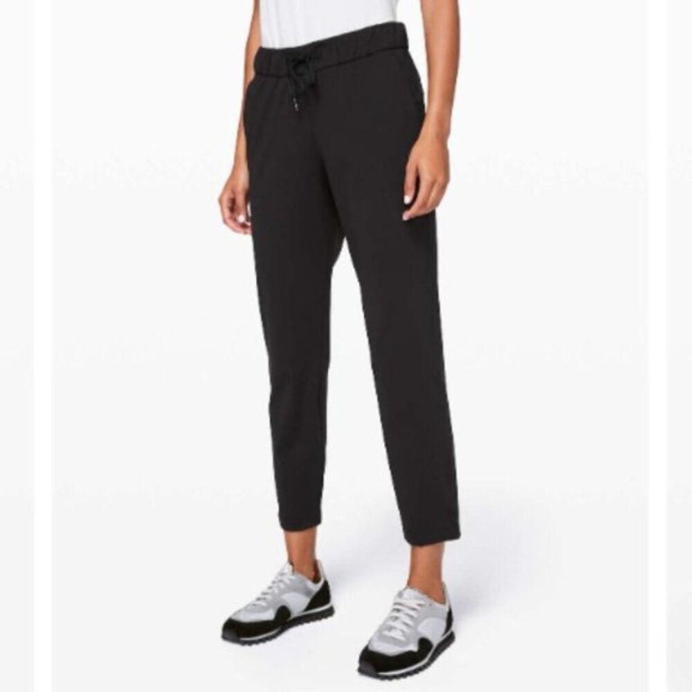 Lululemon Black Drawstring On The Fly  27" Pants - 4